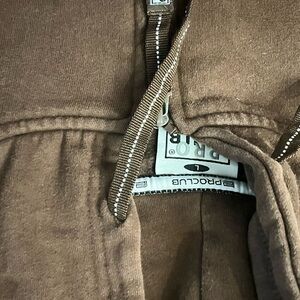 Men's Brown Zip Up Sweater